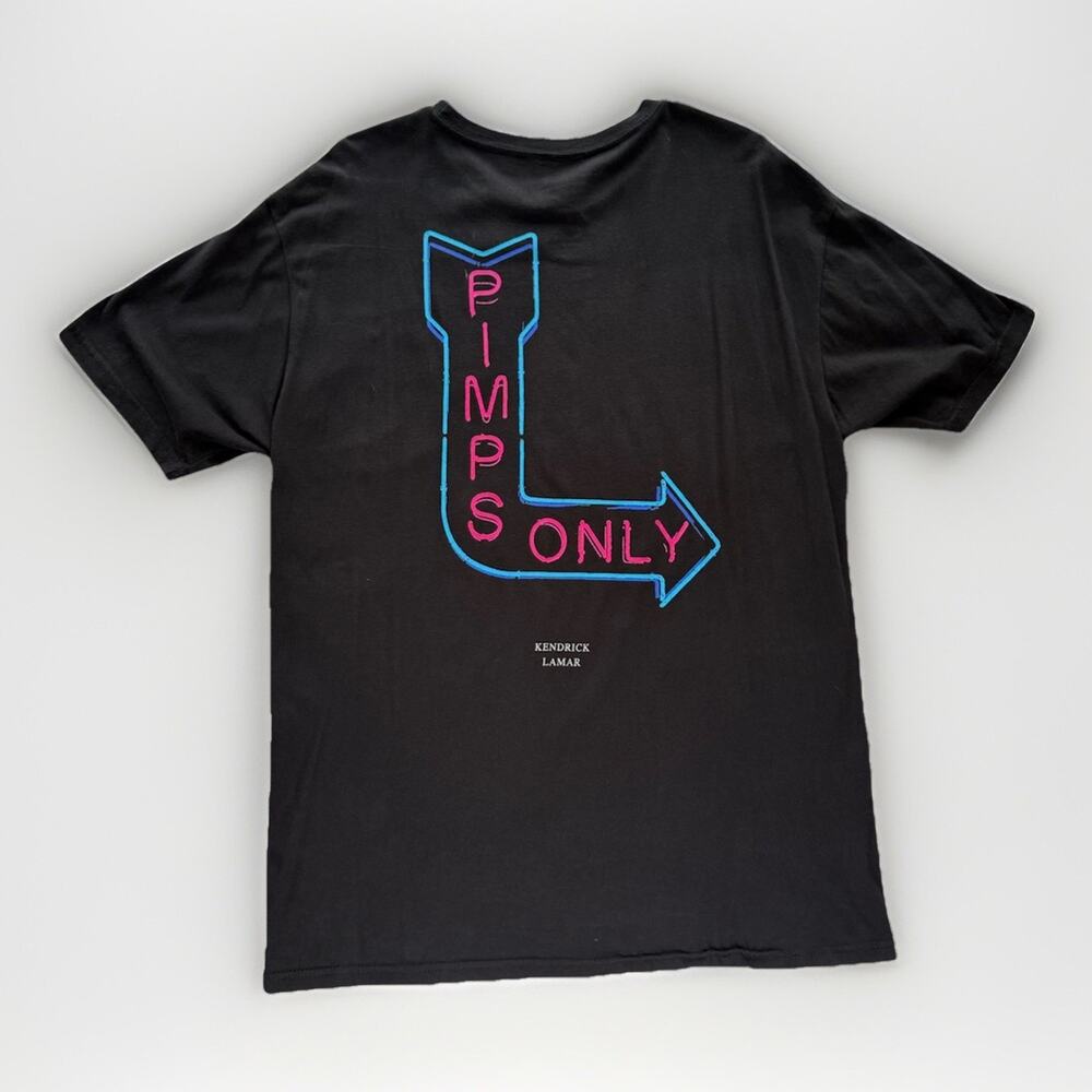 TDE Top Dawg Entertainment Kendrick Lamar 2016 “Pimps Only” T-Shirt Size Large